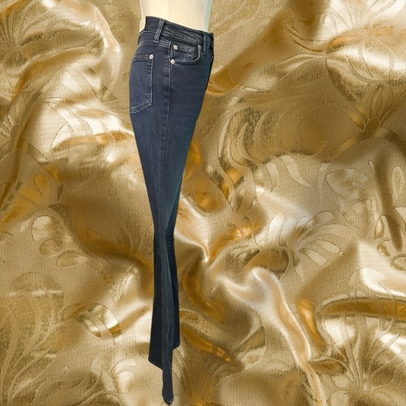 NWT 7 For All Mankind ‘Mega Flare’ Ultra High-Rise Jeans in “Sunbeam” Size 23 - Picture 14 of 16